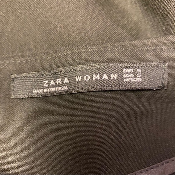 Zara Black High Waist Pleated Shorts - Picture 3 of 4